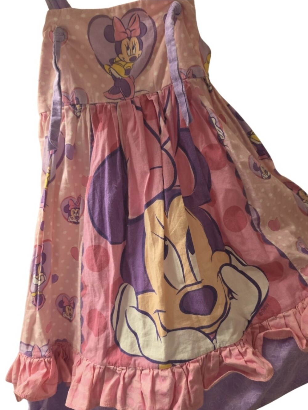 Disney Pink Purple Minnie Mouse Casual Dress